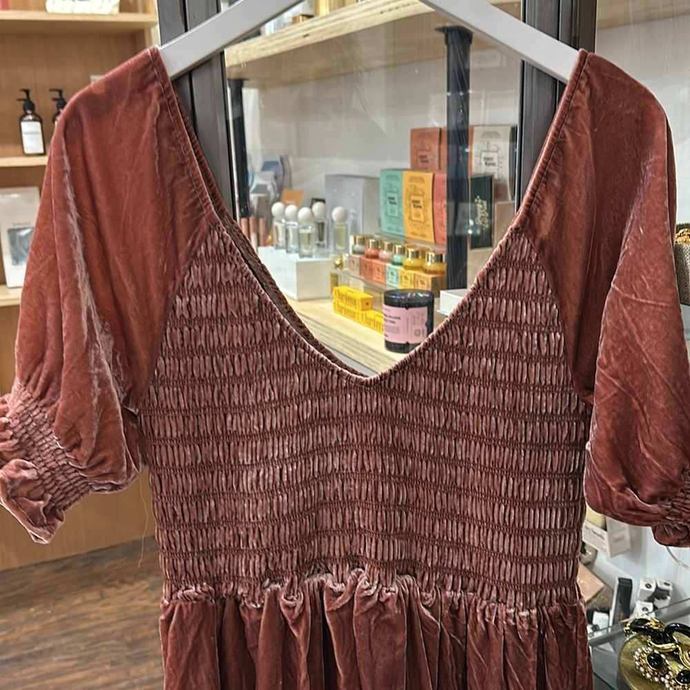 Noralee adele dress velvet smocked dress maxi - Picture 5 of 7
